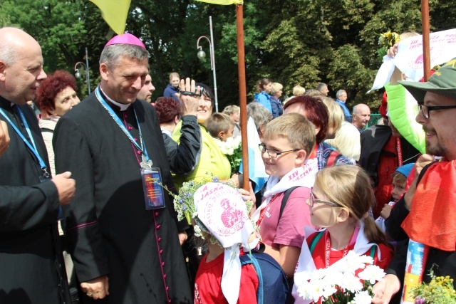 Powitanie 25. Pieszej Pielgrzymki Cieszyńskiej na Jasnej Górze