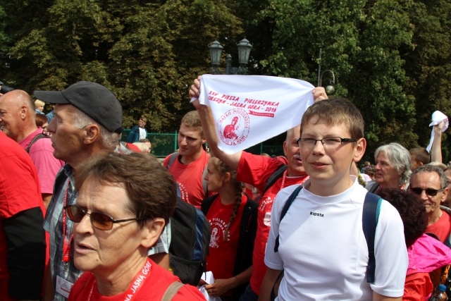 Powitanie 25. Pieszej Pielgrzymki Cieszyńskiej na Jasnej Górze