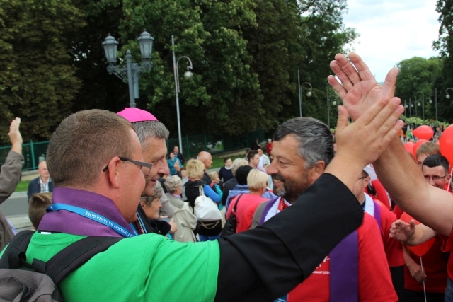 Powitanie 33. Pielgrzymki Oświęcimskiej na Jasnej Górze