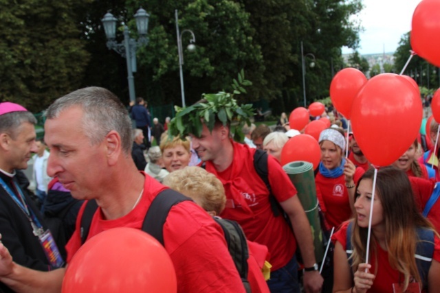 Powitanie 33. Pielgrzymki Oświęcimskiej na Jasnej Górze