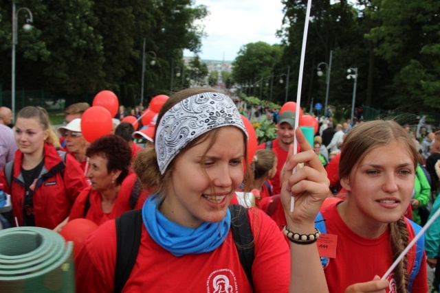 Powitanie 33. Pielgrzymki Oświęcimskiej na Jasnej Górze