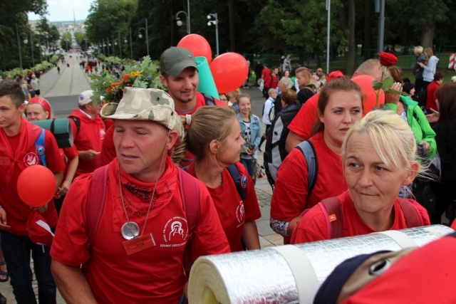 Powitanie 33. Pielgrzymki Oświęcimskiej na Jasnej Górze