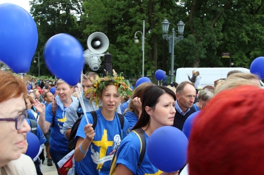 Powitanie 33. Pielgrzymki Oświęcimskiej na Jasnej Górze