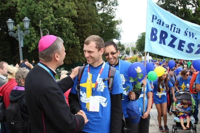 Powitanie 33. Pielgrzymki Oświęcimskiej na Jasnej Górze