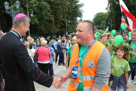 Powitanie 33. Pielgrzymki Oświęcimskiej na Jasnej Górze