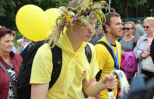 Powitanie 33. Pielgrzymki Oświęcimskiej na Jasnej Górze