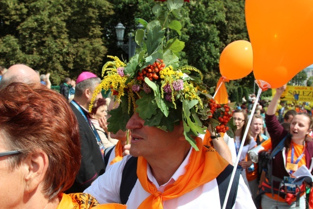 Powitanie 33. Pielgrzymki Oświęcimskiej na Jasnej Górze