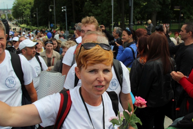 Powitanie 15. Pieszej Pielgrzymki Czechowickiej na Jasnej Górze