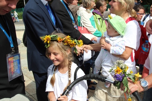 Powitanie 15. Pieszej Pielgrzymki Czechowickiej na Jasnej Górze