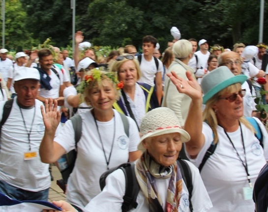 Powitanie 15. Pieszej Pielgrzymki Czechowickiej na Jasnej Górze