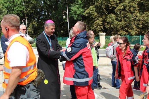 Powitanie 15. Pieszej Pielgrzymki Czechowickiej na Jasnej Górze