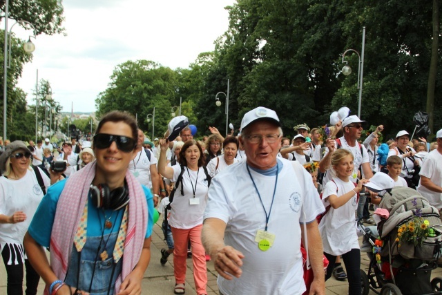 Powitanie 15. Pieszej Pielgrzymki Czechowickiej na Jasnej Górze