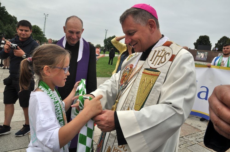 Wejście 34. Pieszej Pielgrzymki na Jasną Górę