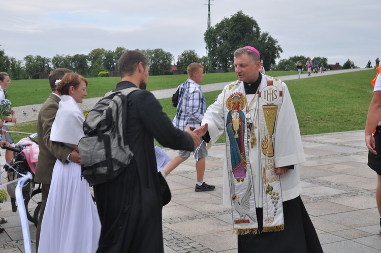 Wejście 34. Pieszej Pielgrzymki na Jasną Górę