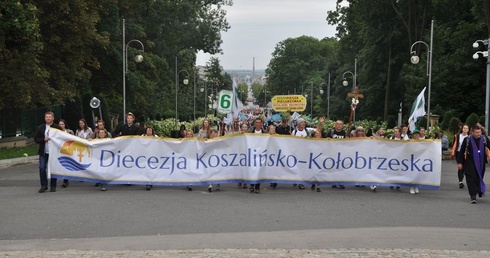 Wejście 34. Pieszej Pielgrzymki na Jasną Górę