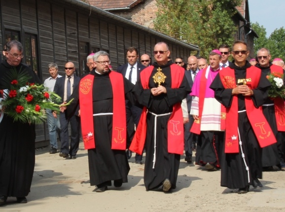 75. rocznica męczeńskiej śmierci św. Maksymiliana w KL Auschwitz