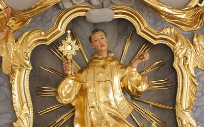Rzeźba św. Jacka w Kamieniu Śląskim