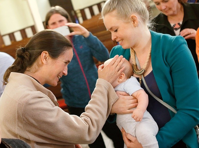 11 sierpnia 2016 roku. Mary Wagner podczas spotkania w kościele  pw. Macierzyństwa NMP we Wrocławiu.