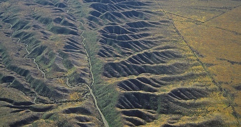 Uskok San Andreas na zachodnim wybrzeżu USA, w Kalifornii. Tu wkrótce ma dojść do trzęsienia ziemi.