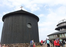 Na szczycie Karkonoszy