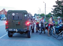 Jedno z wielu spotkań rowerzystów ze służbami mundurowymi.