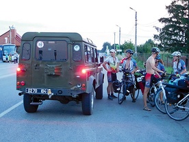 Jedno z wielu spotkań rowerzystów ze służbami mundurowymi.