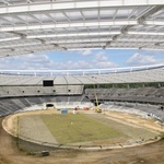 Stadion Śląski rok przed otwarciem