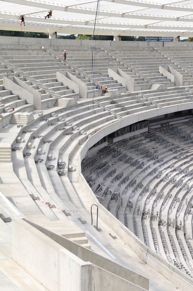 Stadion Śląski rok przed otwarciem