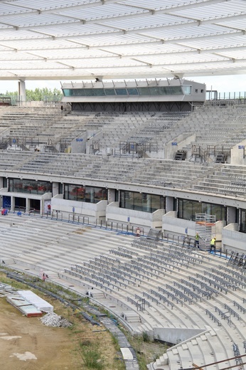 Stadion Śląski rok przed otwarciem