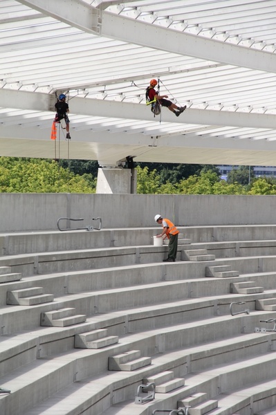 Stadion Śląski rok przed otwarciem