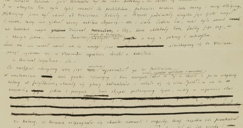 Rękopis powieści Henryka Sienkiewicza jest przechowywany w skarbcu Biblioteki Narodowej w Warszawie