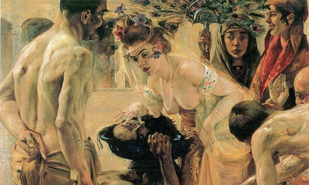 Lovis Corinth "Salome". Olej na płótnie, 1900 r. Muzeum Sztuk Pięknych, Lipsk