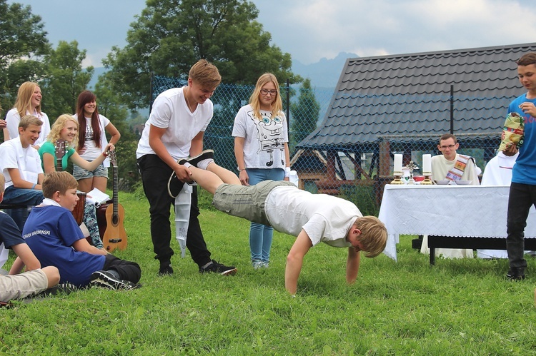 Wakacje w widokiem na Giewont