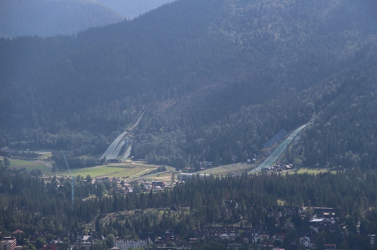 Wakacje w widokiem na Giewont