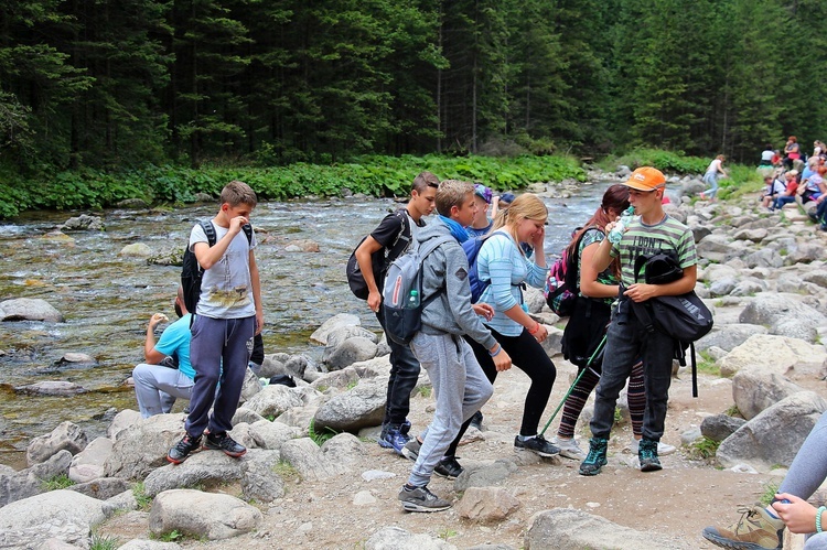 Wakacje w widokiem na Giewont