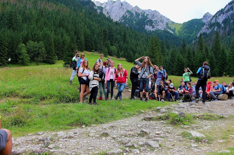 Wakacje w widokiem na Giewont