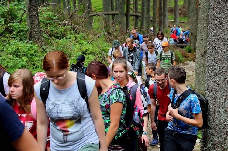 Wakacje w widokiem na Giewont