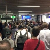 Ewakuacja na lotnisku we Frankfurcie