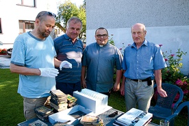 Od lewej: Wojciech Olejniczak, Józef Wilczek, ks. Marek Sobotta oraz Bertold Lepich.