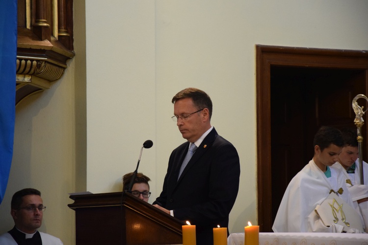 Powitanie ikony MB Częstochowskiej w parafii Wniebowstąpienia Pańskiego w Żyrardowie