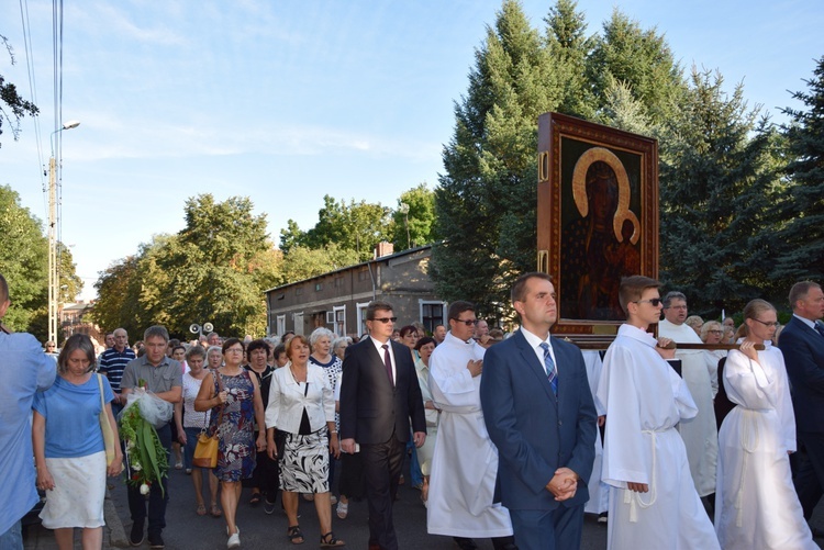 Powitanie ikony MB Częstochowskiej w parafii Wniebowstąpienia Pańskiego w Żyrardowie