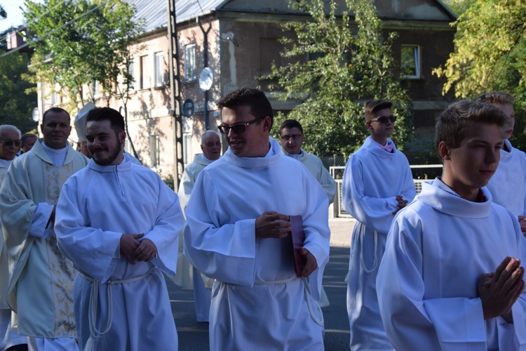 Powitanie ikony MB Częstochowskiej w parafii Wniebowstąpienia Pańskiego w Żyrardowie