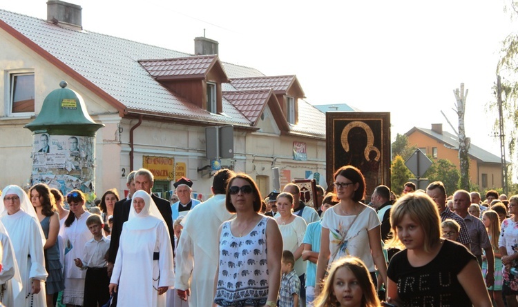 Powitanie ikony MB Częstochowskiej w Szymanowie