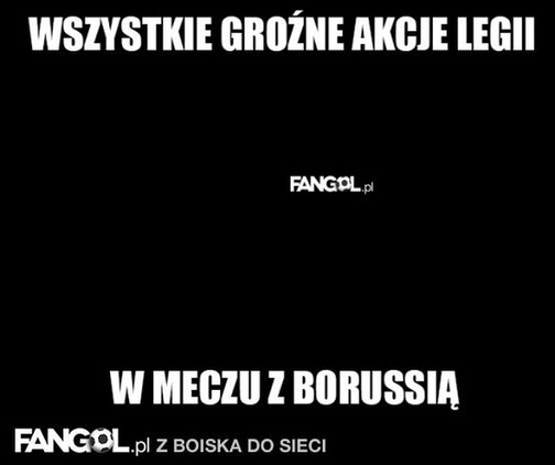 Zobacz memy po meczu Legii z Borussią