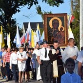 Powitanie ikony MB Częstochowskiej w Jesionce