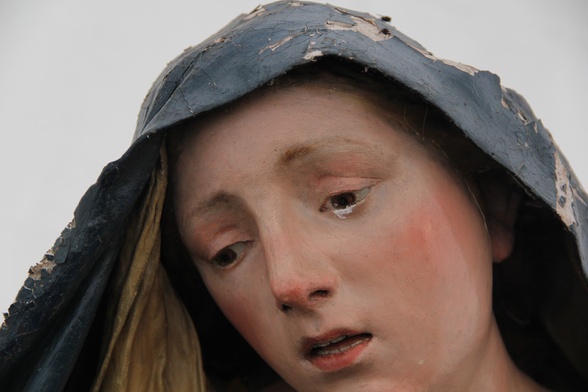 Figura Matki Bożej Bolesnej z kościoła Matki Miłosierdzia w Accumoli