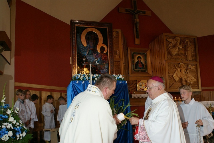 Powitanie ikony MB Częstochowskiej w Puszczy Mariańskiej