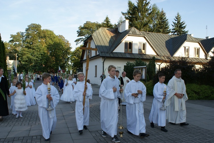 Powitanie ikony MB Częstochowskiej w Puszczy Mariańskiej