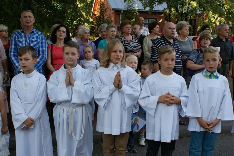 Powitanie ikony MB Częstochowskiej w Puszczy Mariańskiej