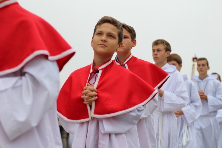 Zakończenie uroczystości odpustowych w Mogile